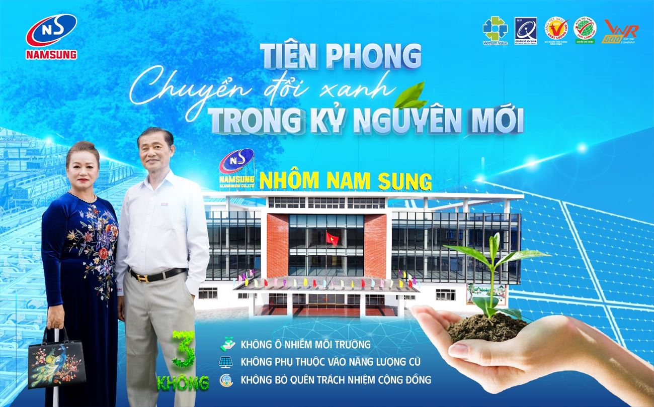Nhôm Nam Sung: Tiên phong chuyển đổi xanh để đứng vững trong kỷ nguyên mới