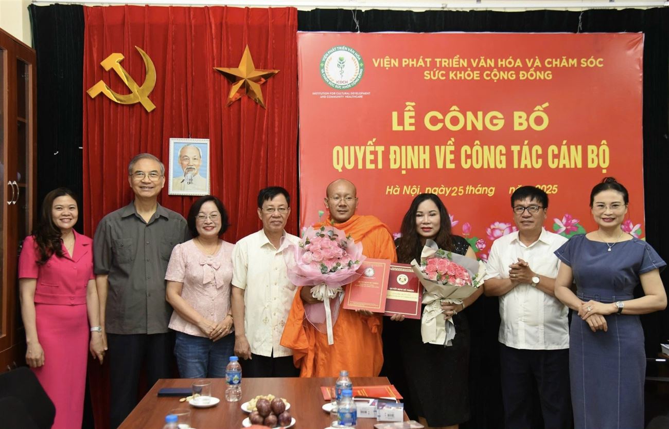 Viện Phát triển văn hóa và Chăm sóc sức khỏe cộng đồng công bố các quyết định về công tác cán bộ