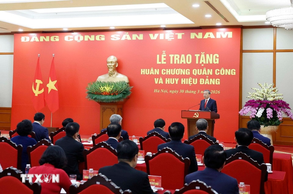 Tổng Bí thư Tô Lâm phát biểu. Ảnh: Thống Nhất - TTXVN