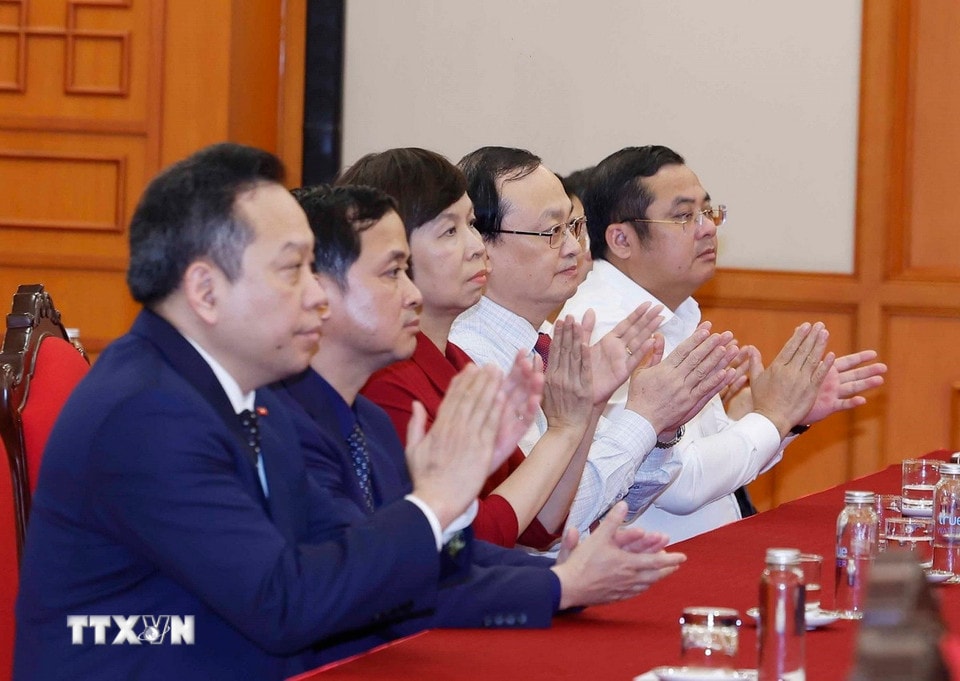 Các đại biểu tham dự buổi lễ. Ảnh: Thống Nhất - TTXVN