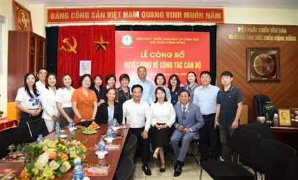 Viện Phát triển văn hóa và Chăm sóc sức khỏe cộng đồng: Bổ nhiệm cán bộ chủ chốt có thành tích xuất sắc