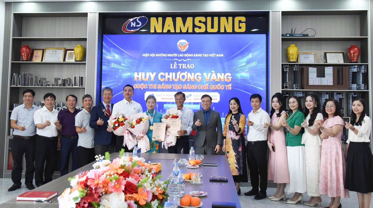 Công ty TNHH Nhôm Nam Sung  và Công ty TNHH Nhôm Nam Sung Việt Nam đoạt Huy chương Vàng và vinh danh thành tựu sáng chế, sáng tạo Quốc tế 2026